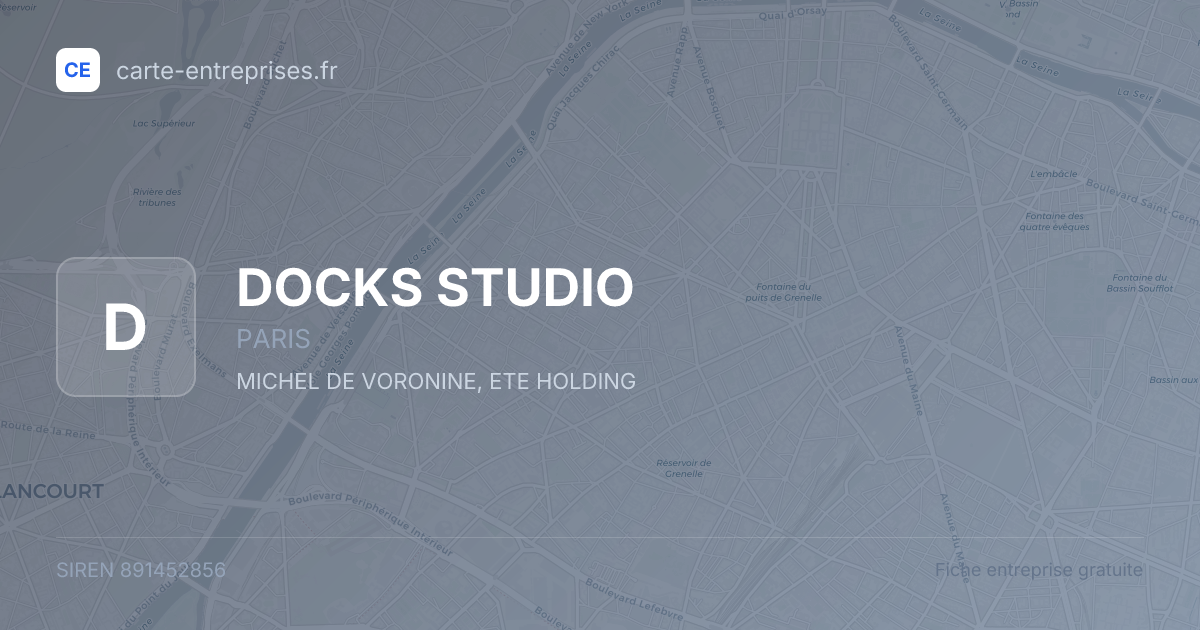 DOCKS STUDIO — 891452856 — fiche entreprise