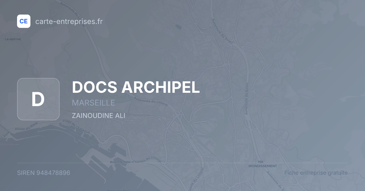 DOCS ARCHIPEL — 948478896 — fiche entreprise