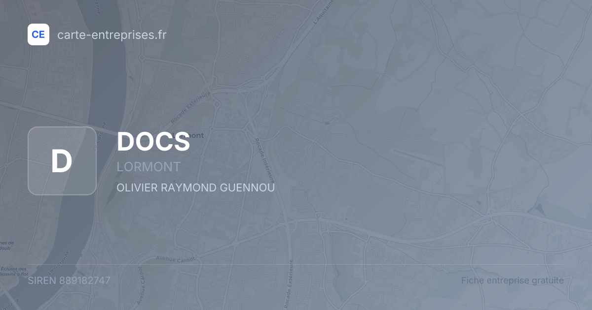 DOCS — 889182747 — fiche entreprise