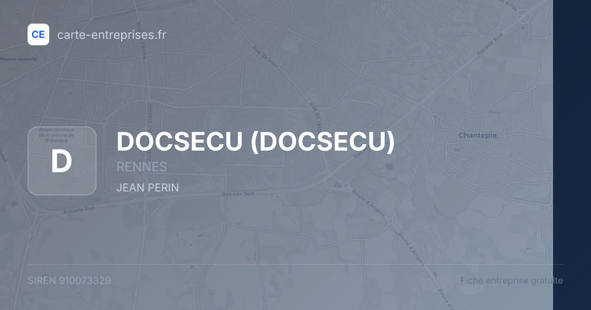DOCSECU — 910073329 — fiche entreprise