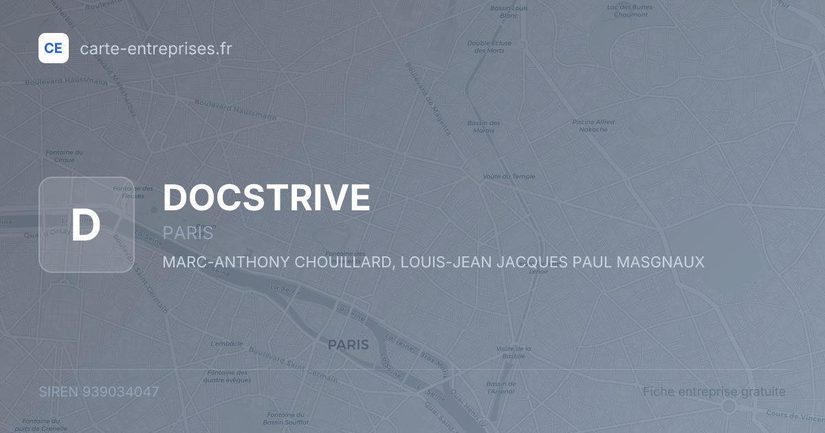 DOCSTRIVE — 939034047 — fiche entreprise