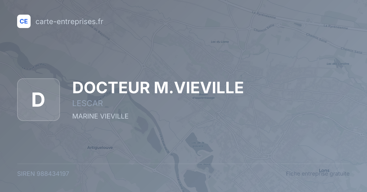 DOCTEUR M.VIEVILLE — 988434197 — fiche entreprise