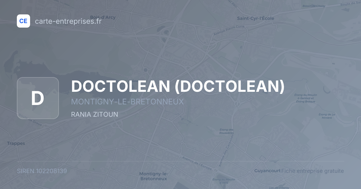 DOCTOLEAN — 102208139 — fiche entreprise