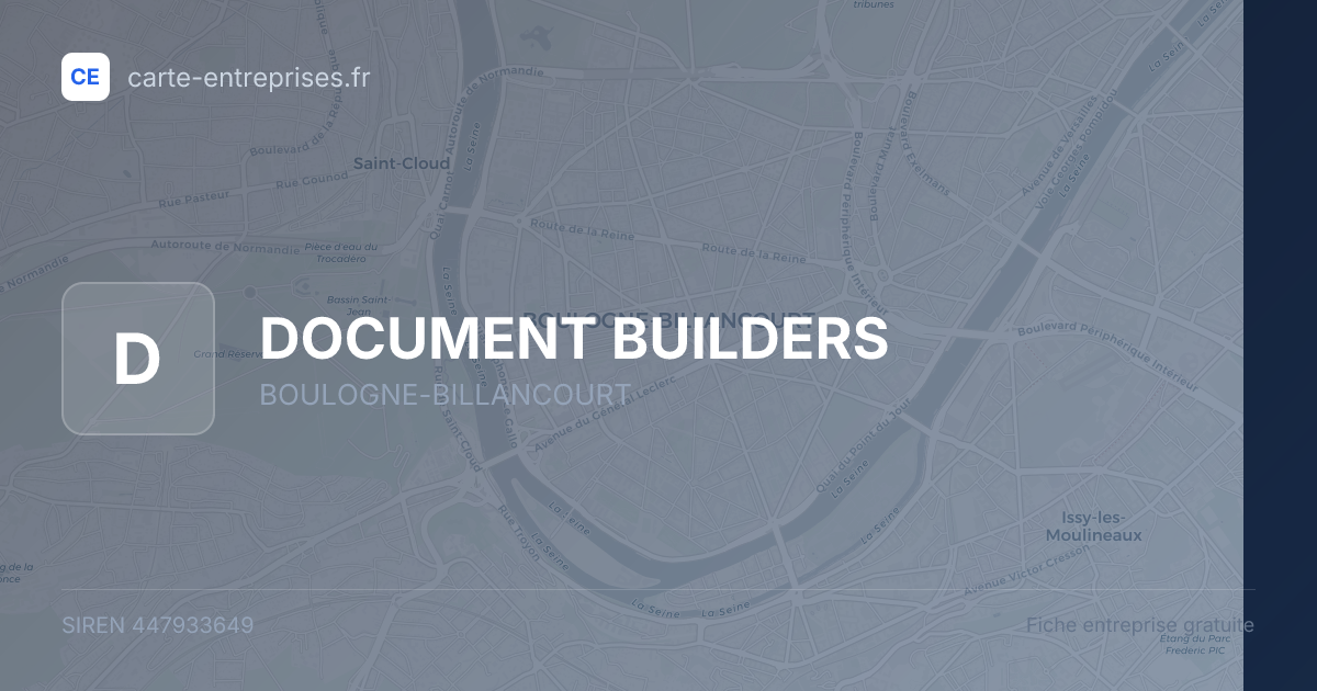 DOCUMENT BUILDERS — 447933649 — fiche entreprise