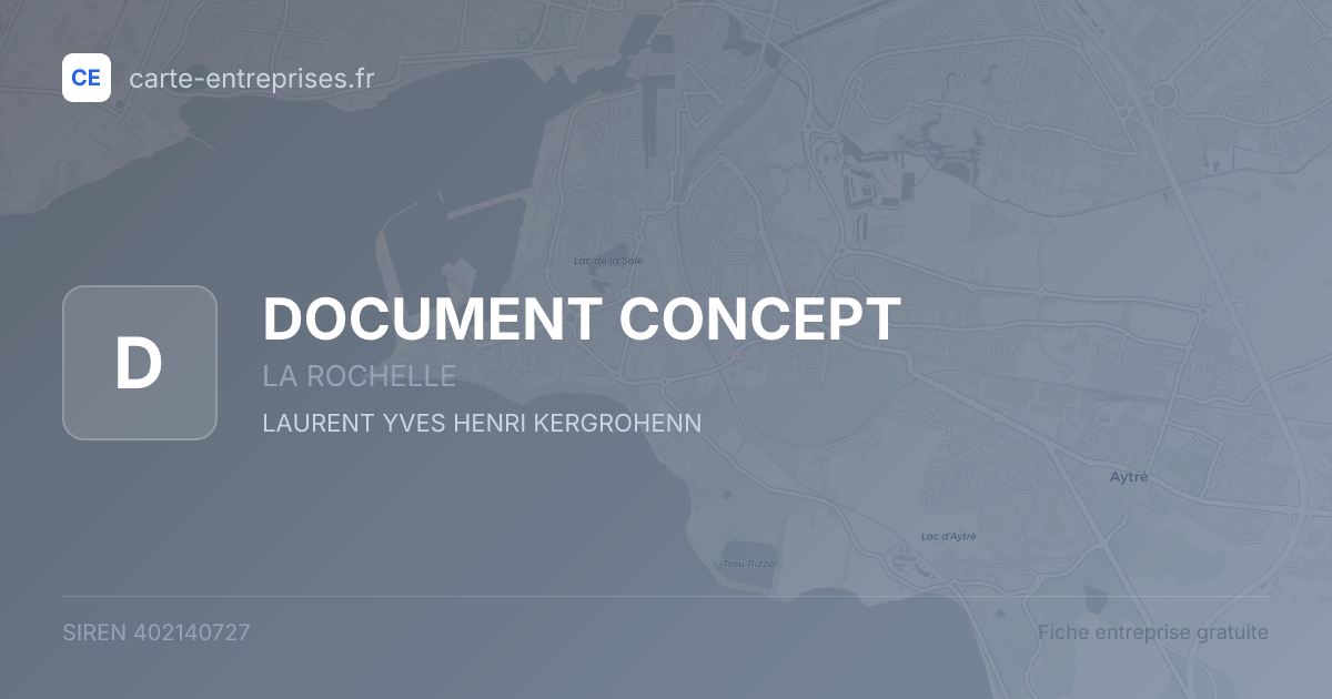 DOCUMENT CONCEPT — 402140727 — fiche entreprise