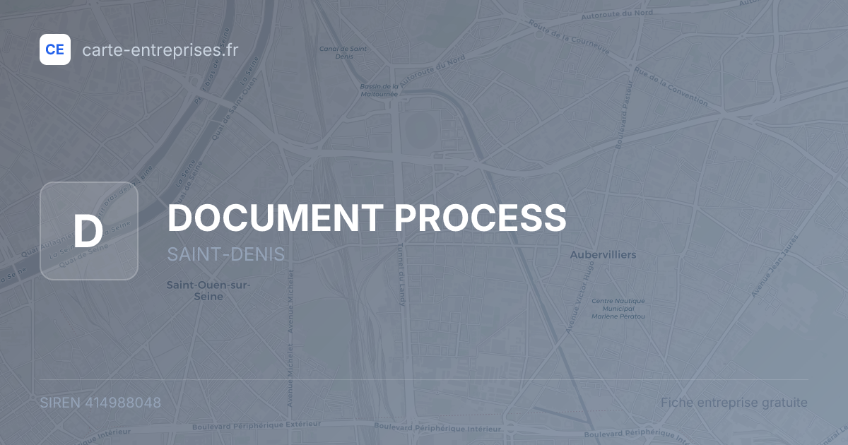 DOCUMENT PROCESS — 414988048 — fiche entreprise