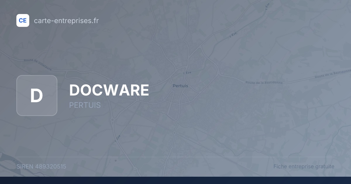 DOCWARE — 489320515 — fiche entreprise