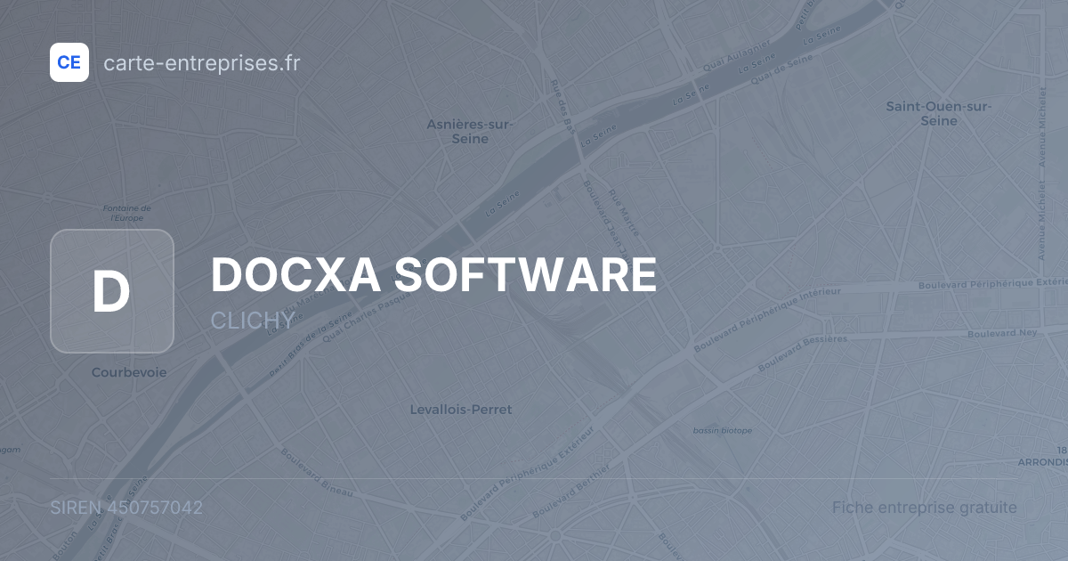 DOCXA SOFTWARE — 450757042 — fiche entreprise