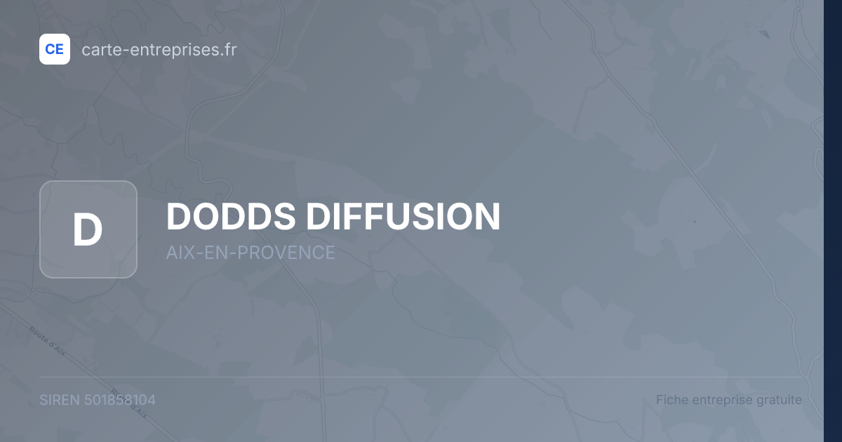 DODDS DIFFUSION — 501858104 — fiche entreprise