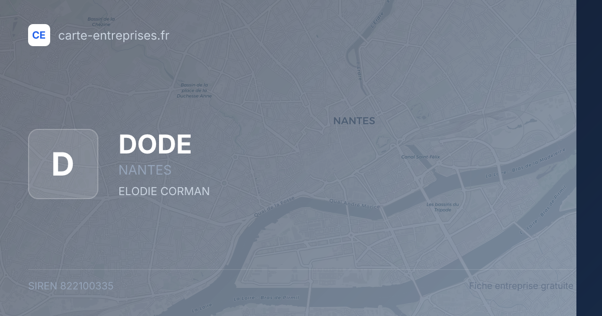 DODE — 822100335 — fiche entreprise