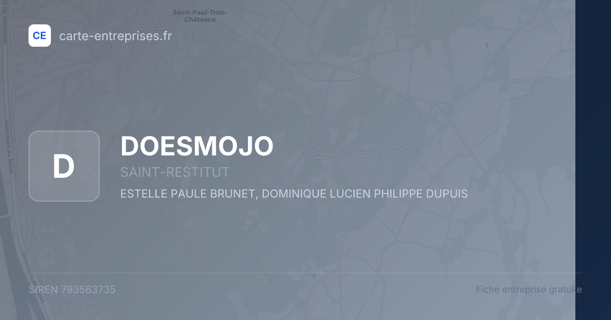 DOESMOJO — 793563735 — fiche entreprise