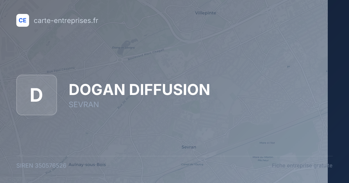 DOGAN DIFFUSION — 350576526 — fiche entreprise