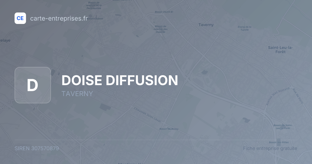 DOISE DIFFUSION — 307570879 — fiche entreprise