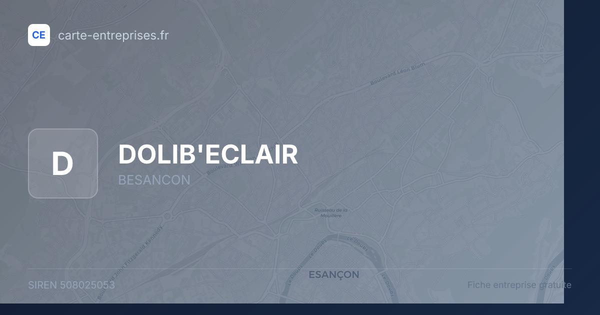 DOLIB'ECLAIR — 508025053 — fiche entreprise