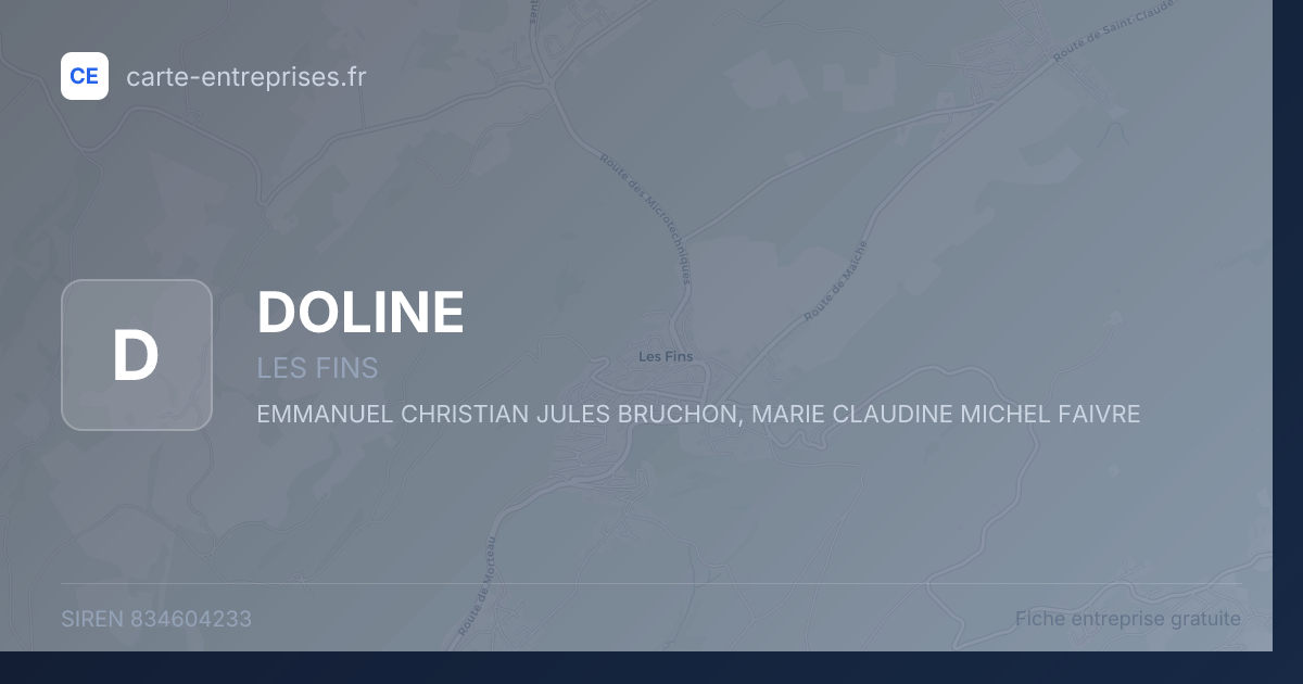 DOLINE — 834604233 — fiche entreprise