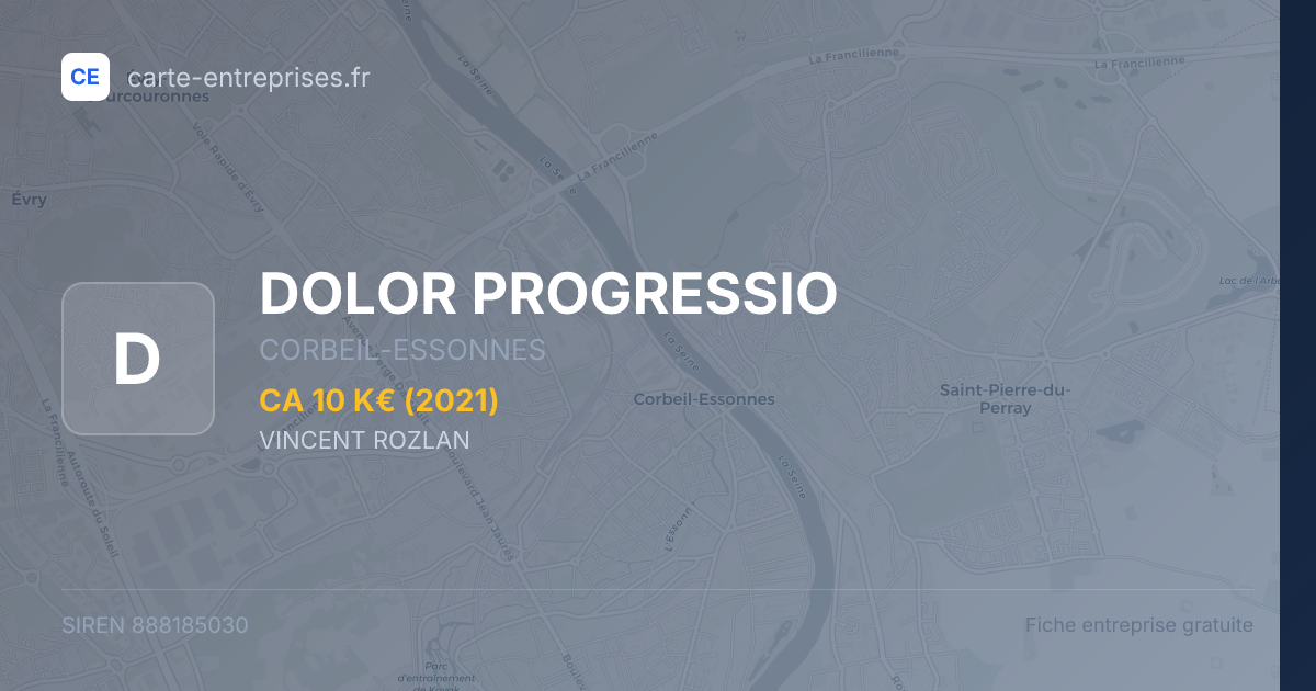 DOLOR PROGRESSIO — 888185030 — fiche entreprise