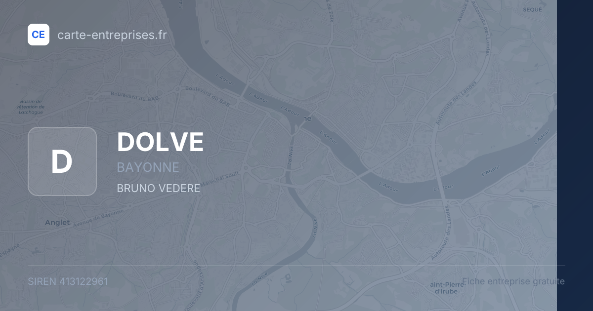 DOLVE — 413122961 — fiche entreprise