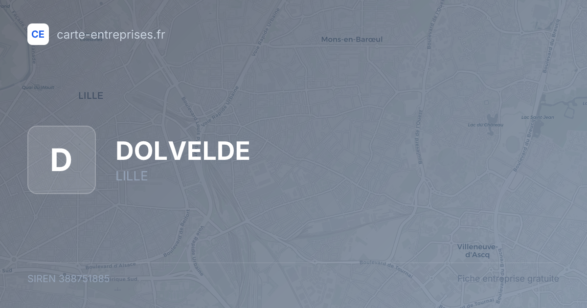 DOLVELDE — 388751885 — fiche entreprise
