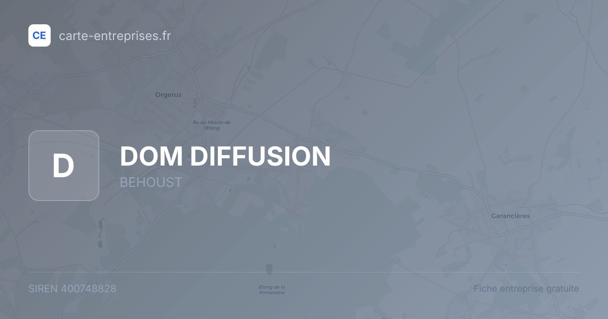 DOM DIFFUSION — 400748828 — fiche entreprise