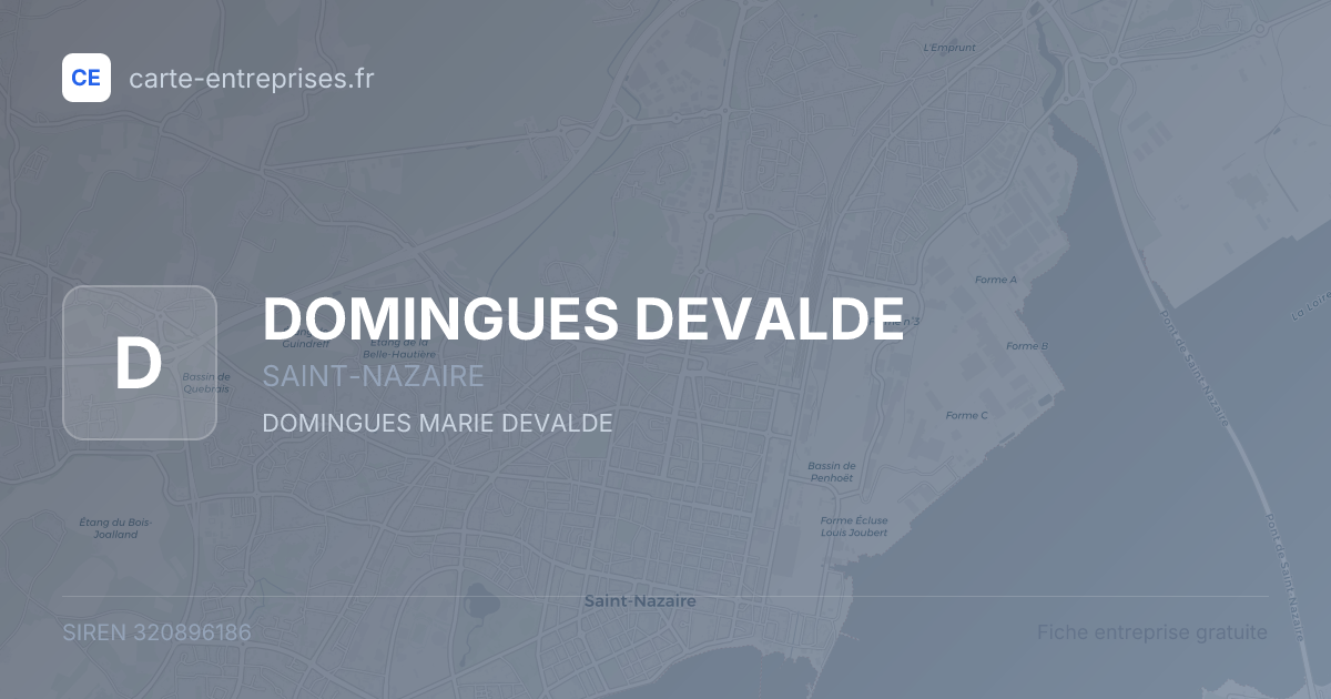DOMINGUES DEVALDE — 320896186 — fiche entreprise