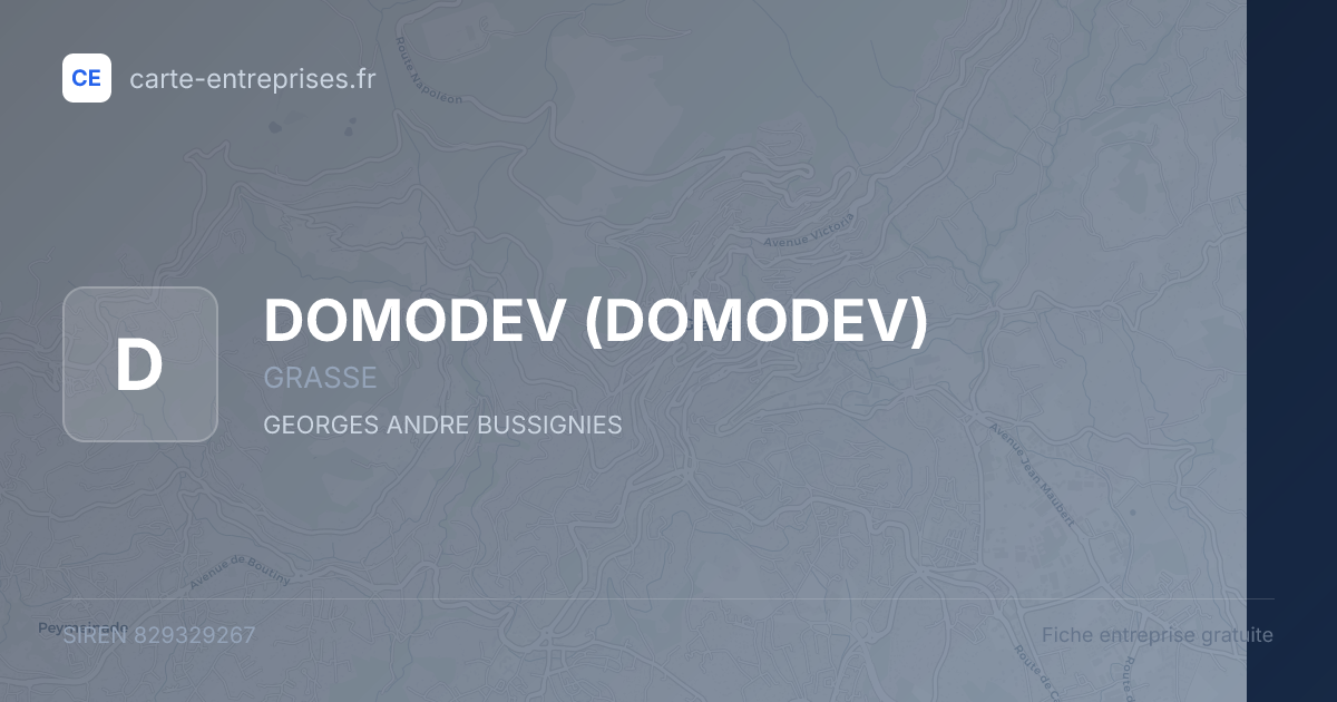 DOMODEV — 829329267 — fiche entreprise