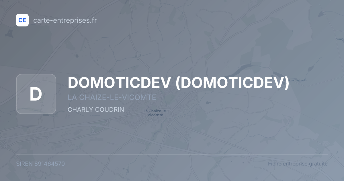 DOMOTICDEV — 891464570 — fiche entreprise