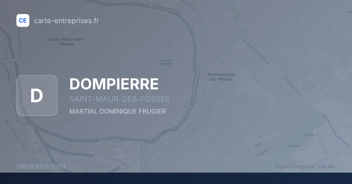 DOMPIERRE — 892102021 — fiche entreprise