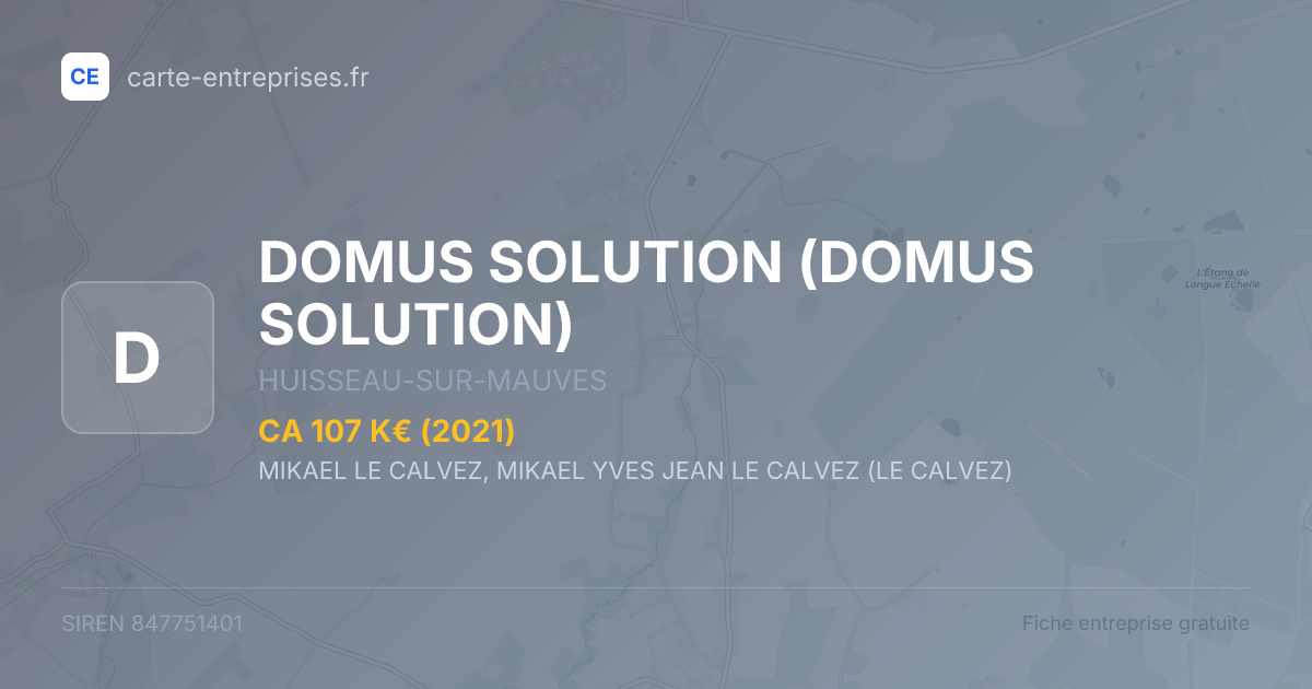 DOMUS SOLUTION — 847751401 — fiche entreprise