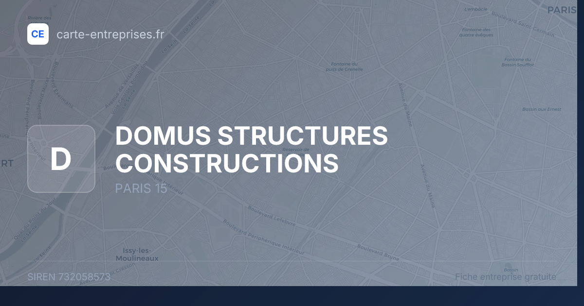 DOMUS STRUCTURES CONSTRUCTIONS — 732058573 — fiche entreprise