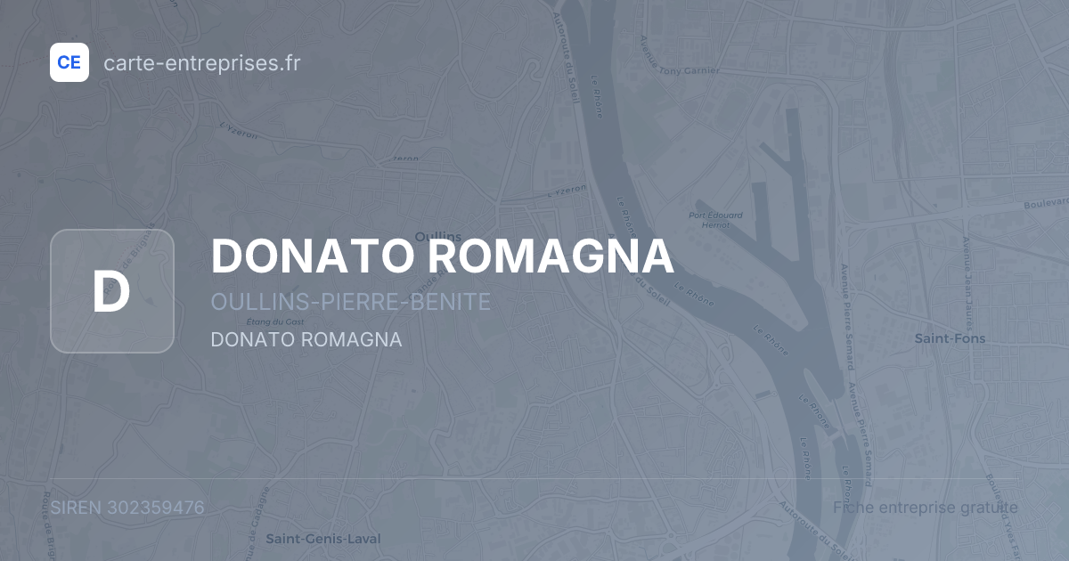 DONATO ROMAGNA — 302359476 — fiche entreprise