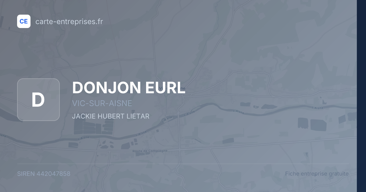 DONJON EURL — 442047858 — fiche entreprise