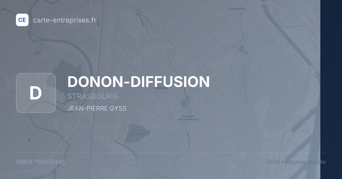 DONON-DIFFUSION — 790273445 — fiche entreprise