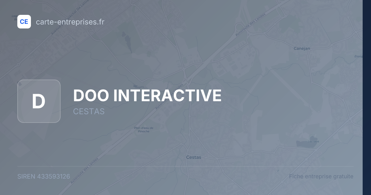 DOO INTERACTIVE — 433593126 — fiche entreprise