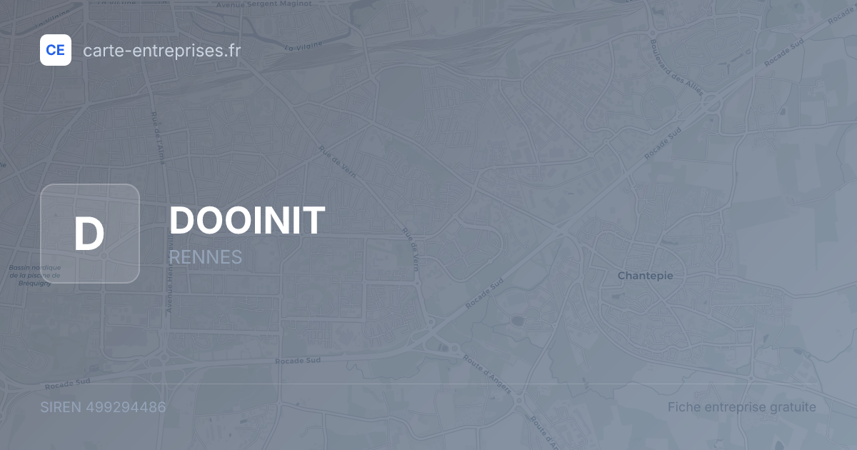 DOOINIT — 499294486 — fiche entreprise