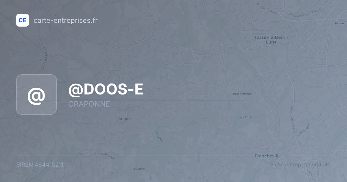@DOOS-E — 484415211 — fiche entreprise
