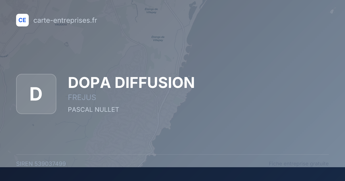 DOPA DIFFUSION — 539037499 — fiche entreprise