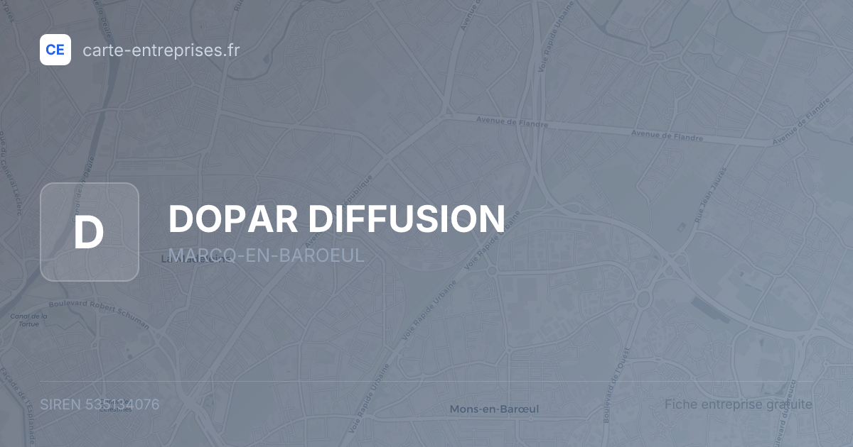 DOPAR DIFFUSION — 535134076 — fiche entreprise