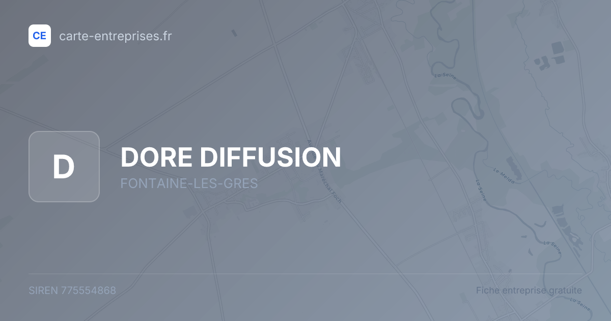 DORE DIFFUSION — 775554868 — fiche entreprise