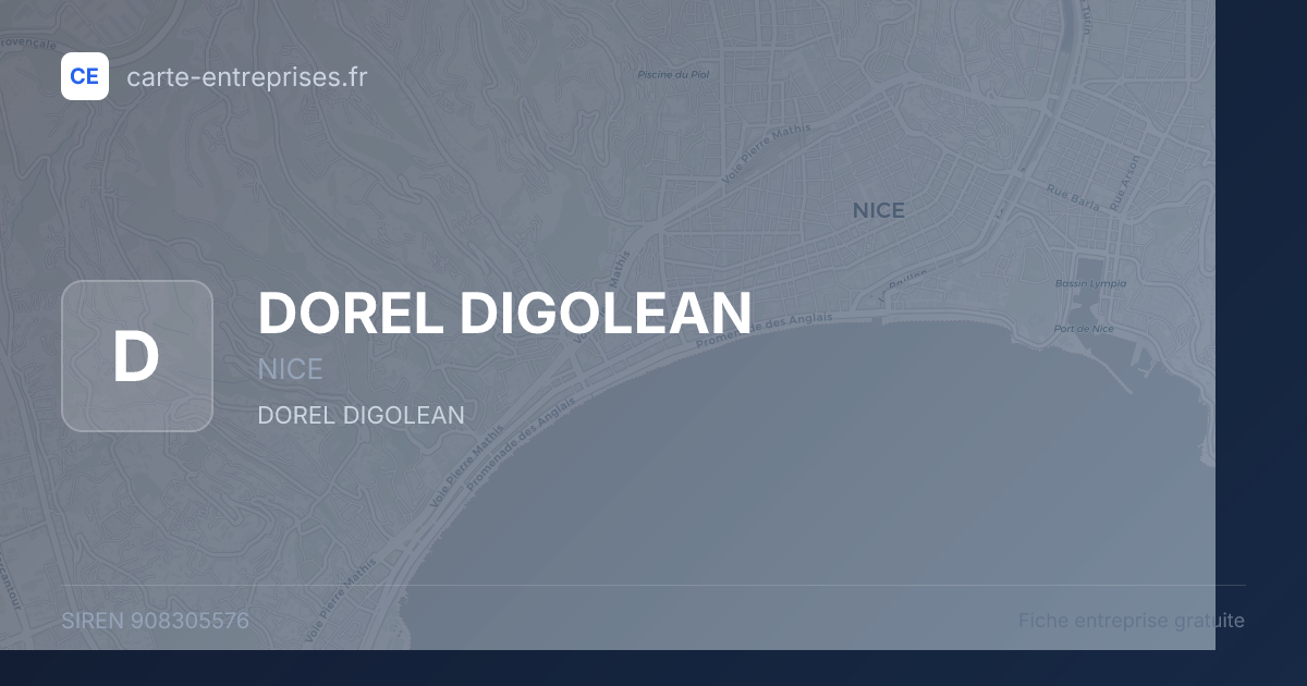 DOREL DIGOLEAN — 908305576 — fiche entreprise