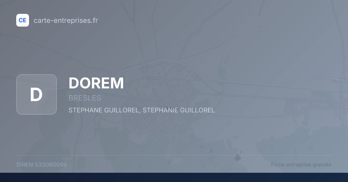 DOREM — 533080099 — fiche entreprise