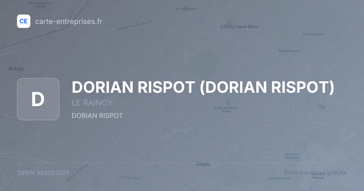 DORIAN RISPOT — 989553524 — fiche entreprise