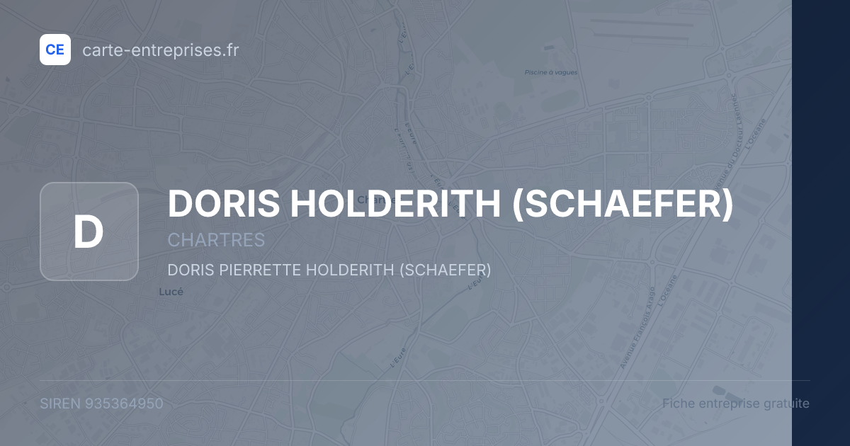 DORIS HOLDERITH (SCHAEFER) — 935364950 — fiche entreprise