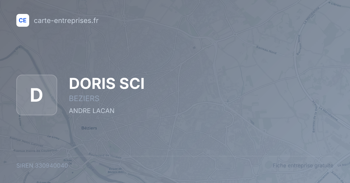 DORIS SCI — 330940040 — fiche entreprise