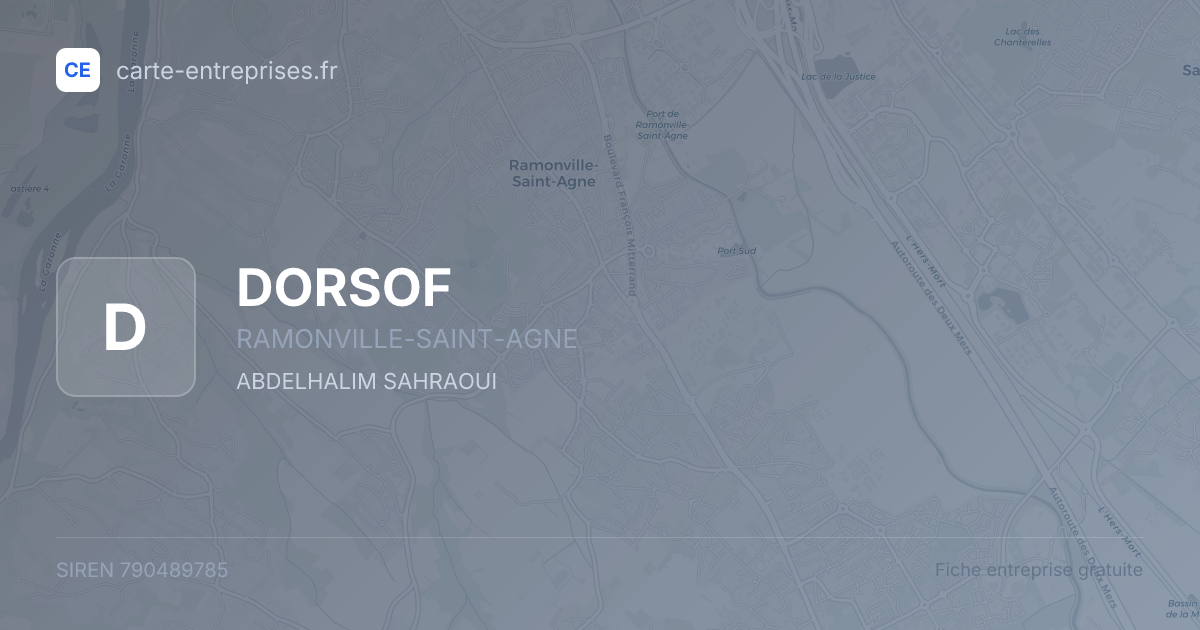 DORSOF — 790489785 — fiche entreprise