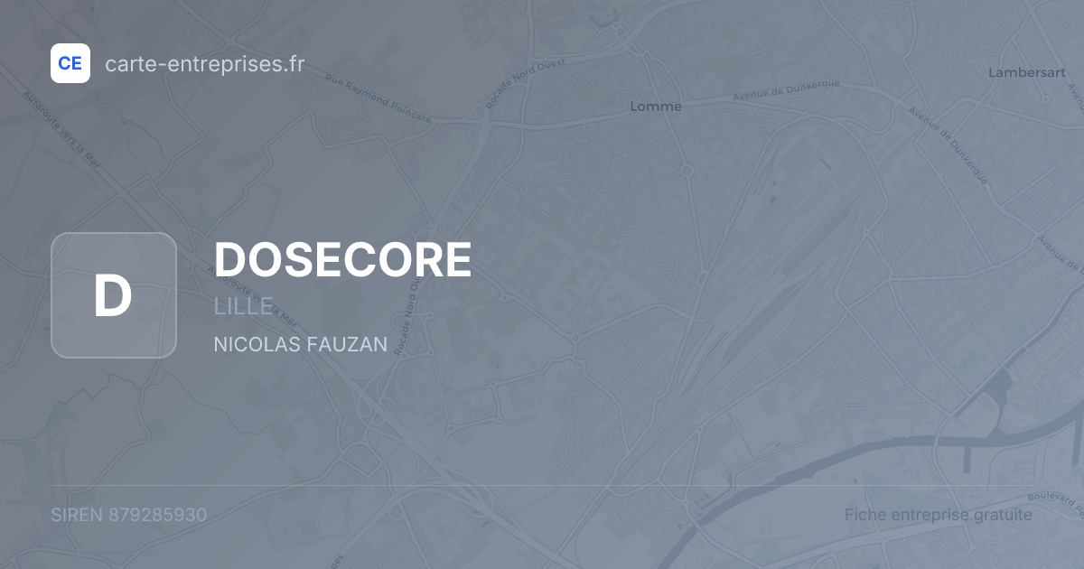 DOSECORE — 879285930 — fiche entreprise