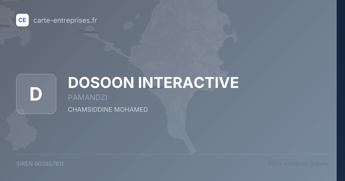 DOSOON INTERACTIVE — 903857811 — fiche entreprise