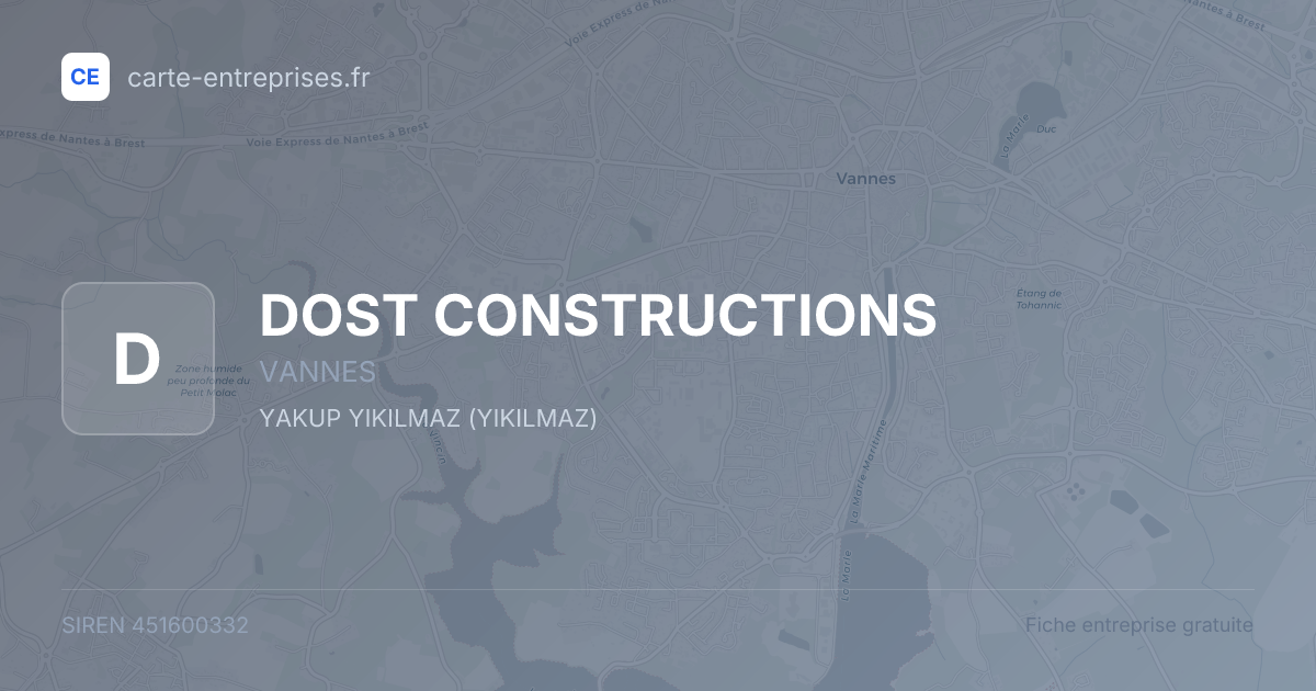 DOST CONSTRUCTIONS — 451600332 — fiche entreprise