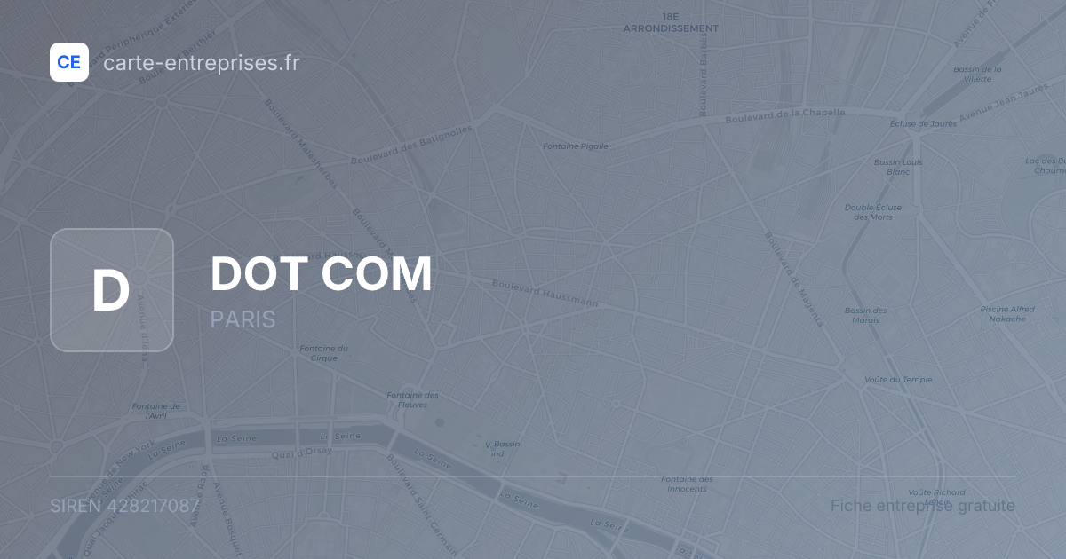 DOT COM — 428217087 — fiche entreprise