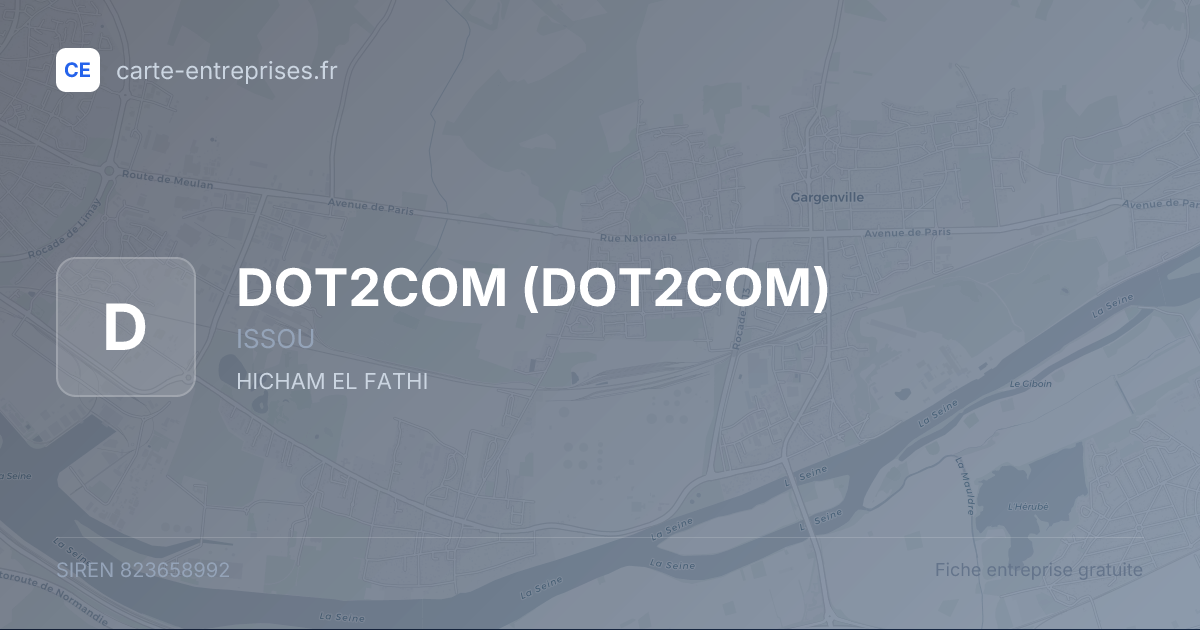 DOT2COM — 823658992 — fiche entreprise