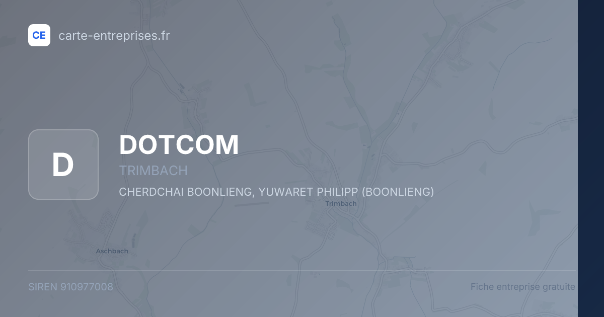 DOTCOM — 910977008 — fiche entreprise